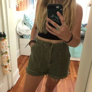 Urban Outfitters BDG Green Jean Shorts High waist